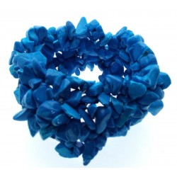 Turquoise Howlite Gemstone Cuff Bracelet